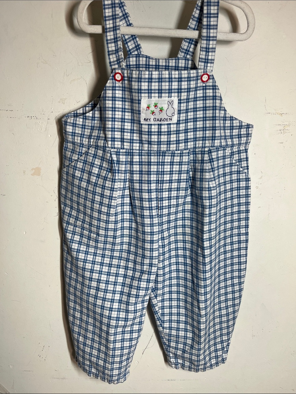 Vintage Toddler Overalls Sweet Potatoes USA Made